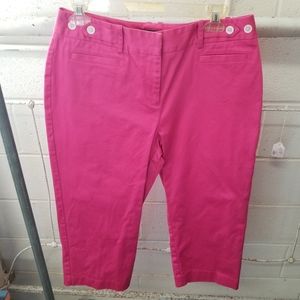 George Me by Mark Eisen 8 Pink Cropped Pants